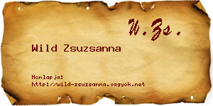 Wild Zsuzsanna névjegykártya